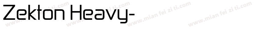 Zekton Heavy字体转换